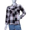 CHECK SHIRT BLACK AND WHITE