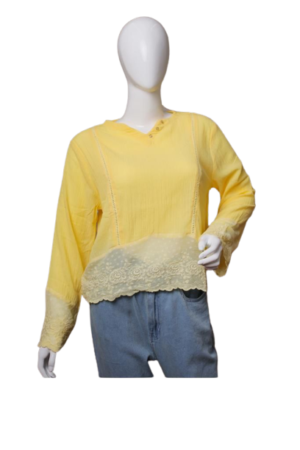 PlanD Branded Crinkle Cotton top for Women