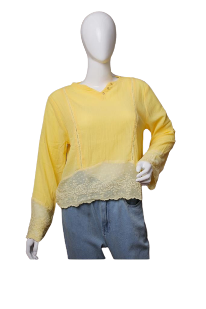 PlanD Branded Crinkle Cotton top for Women
