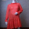 FRILL COLLERED DRESS (ORANGE)