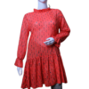 FRILL COLLERED DRESS (ORANGE)