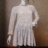 PlanD Branded FRILL COLLAR DRESS  (BEIGE ANIMAL) for Women